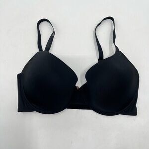 Juicy Couture Black Wired Adjustable Straps Bra Size 38 DD